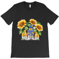 Womens Floral Sunflower Gnome Love & Heart For Hippies And Gardener T-shirt | Artistshot