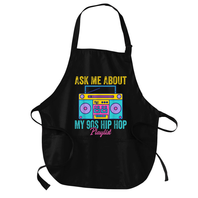 90s Hip Hop Clothing Rap Music Nostalgia Old School Gangster Men Women Medium-length Apron | Artistshot