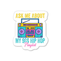 90s Hip Hop Clothing Rap Music Nostalgia Old School Gangster Men Women Sticker | Artistshot