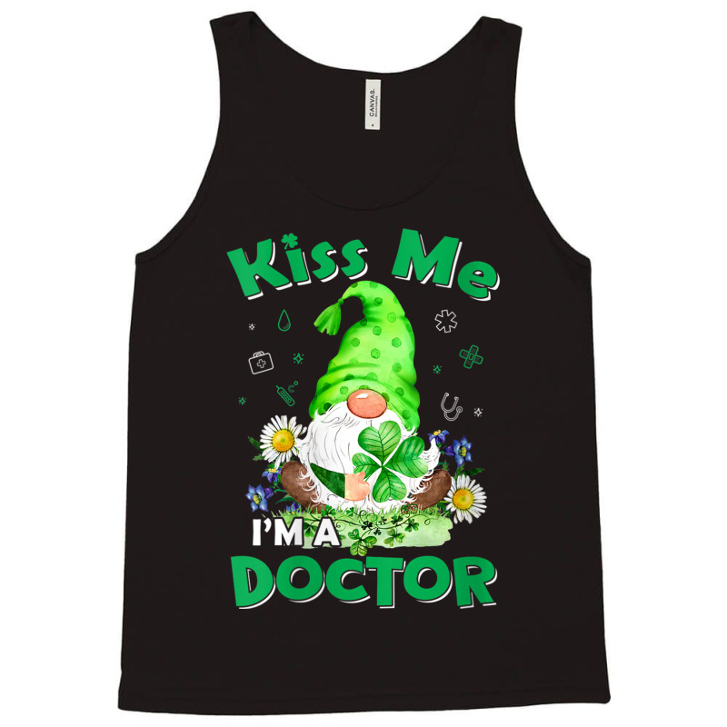 Womens Funny Doctor Nurse Gnomes St Patrick's Day Tee Nursing Lover Tank Top | Artistshot