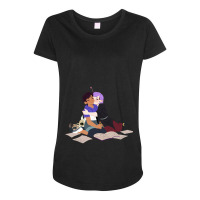 Retro Vintage Amity Blight Animations Characters Maternity Scoop Neck T-shirt | Artistshot