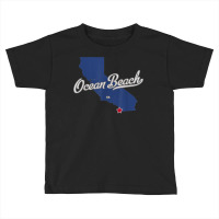 Ocean Beach California San Diego Ca Map T Shirt Toddler T-shirt | Artistshot