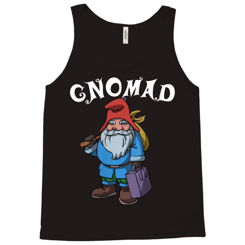 Womens Gnomad Travel Gnome Adventure Vacation Nomad Tank Top | Artistshot