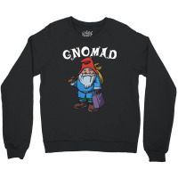 Womens Gnomad Travel Gnome Adventure Vacation Nomad Crewneck Sweatshirt | Artistshot