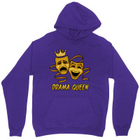 Drama Queen Comedy And Tragedy Gold Theater Masks Unisex Hoodie | Artistshot