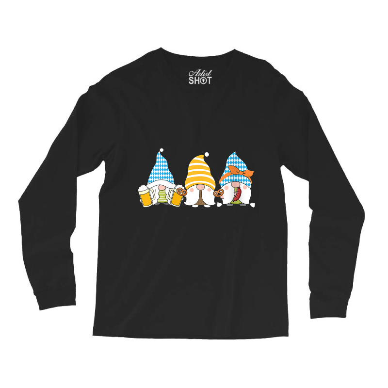 Womens Gnomes Eating Oktoberfest Prfetzel Sausage Bratwurst German Long Sleeve Shirts | Artistshot