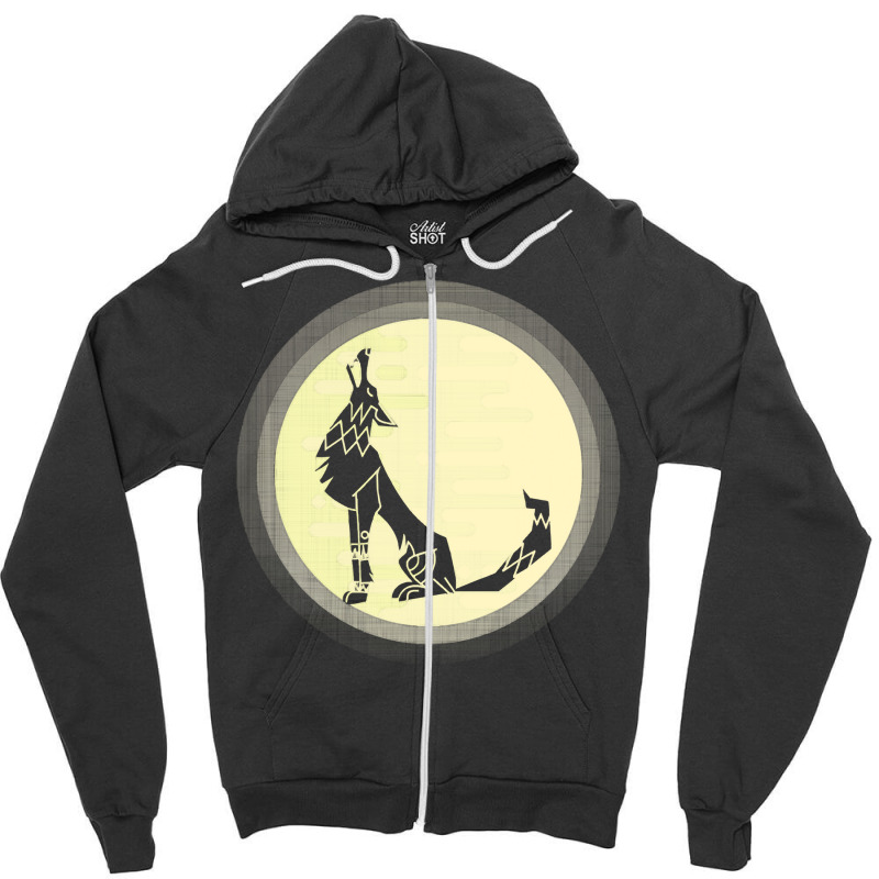 Wolf Full Moon T  Shirt Wolf Full Monn T  Shirt Zipper Hoodie by deadwoodaccidental | Artistshot