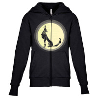 Wolf Full Moon T  Shirt Wolf Full Monn T  Shirt Youth Zipper Hoodie | Artistshot