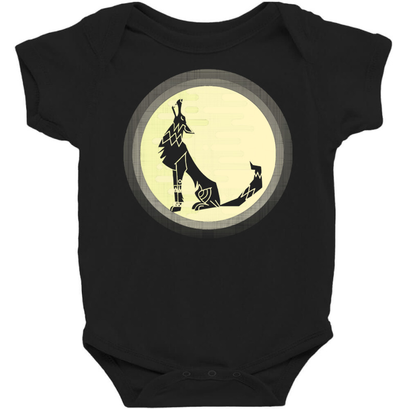 Wolf Full Moon T  Shirt Wolf Full Monn T  Shirt Baby Bodysuit by deadwoodaccidental | Artistshot