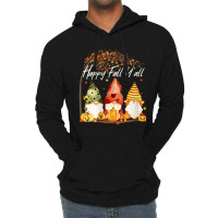 Womens Happy Fall Y'all Garden Gnome Hello Autumn Fall Season Gift Lightweight Hoodie | Artistshot