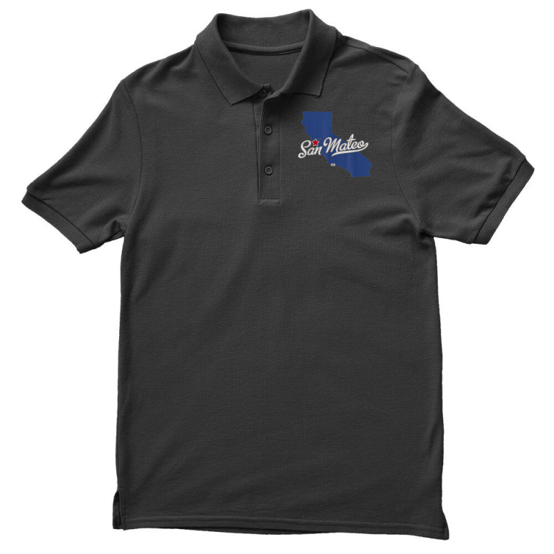 San Mateo California Ca Map T Shirt Men's Polo Shirt | Artistshot