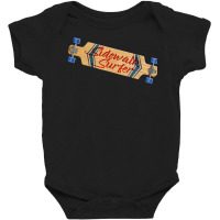 Sidewalk Surfer Longboard Skater T Shirt Baby Bodysuit | Artistshot