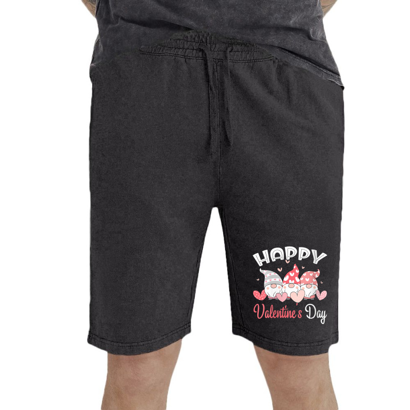 Womens Happy Valentine's Day Gnome Heart For Women Men Couples Vintage Short | Artistshot