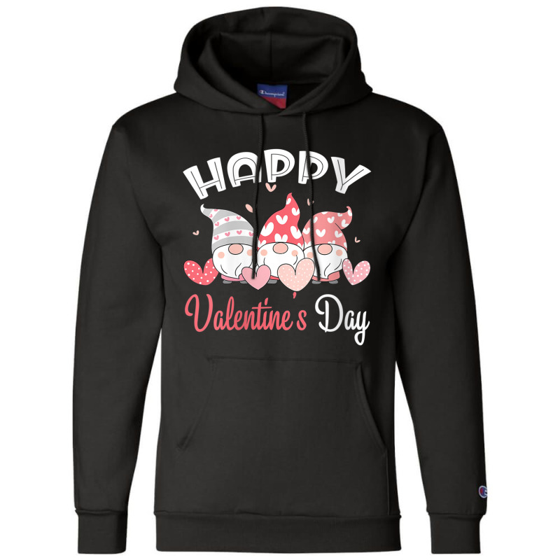 Womens Happy Valentine's Day Gnome Heart For Women Men Couples Champion Hoodie | Artistshot