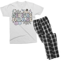 Spooky Med Surg Nurse Halloween Medical Surgical Nursing T Shirt Men's T-shirt Pajama Set | Artistshot