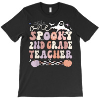 Spooky Second Grade Teacher Halloween 2nd Grade Teacher T Shirt T-shirt | Artistshot