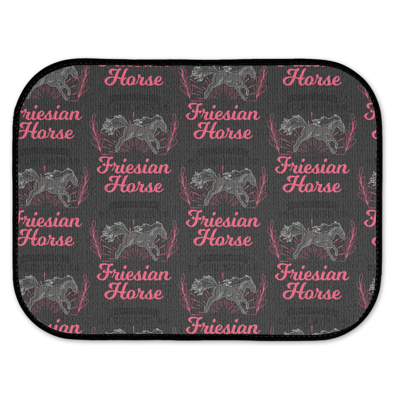 Friesian Horse T  Shirt Friesian Horse Girl T  Shirt Rear Car Mat | Artistshot