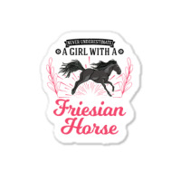 Friesian Horse T  Shirt Friesian Horse Girl T  Shirt Sticker | Artistshot