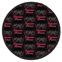 Friesian Horse T  Shirt Friesian Horse Girl T  Shirt Round Patch | Artistshot