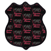 Friesian Horse T  Shirt Friesian Horse Girl T  Shirt Shield Patch | Artistshot