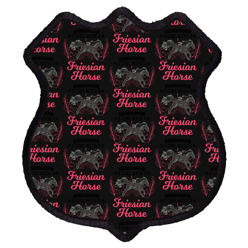 Friesian Horse T  Shirt Friesian Horse Girl T  Shirt Shield Patch | Artistshot