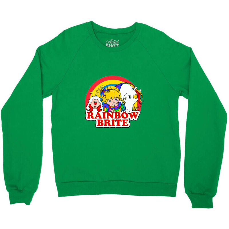 Custom Rainbow Brite Twink And Starlite Crewneck Sweatshirt By