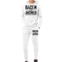 The Answer Is Bacon Funny Bacon Lover Bbq Grilling Vintage T Shirt Hoodie & Jogger Set | Artistshot