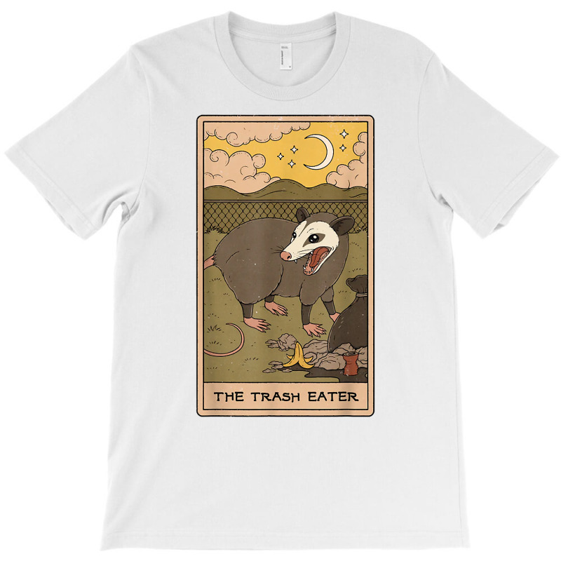 The Trash Eater Tarot Possum Halloween Card T Shirt T-shirt | Artistshot