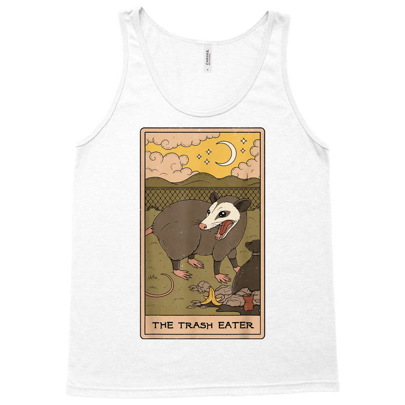 The Trash Eater Tarot Possum Halloween Card T Shirt Tank Top | Artistshot