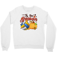 Tis The Season Volleyball Season Fall Vibes Autumn Retro T Shirt Crewneck Sweatshirt | Artistshot