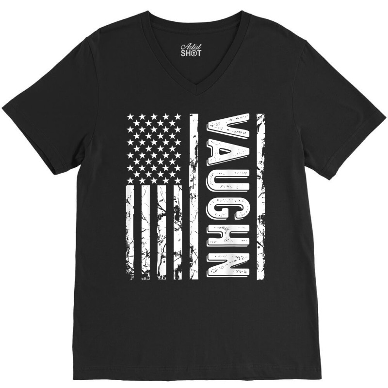 Vaughn Last Name Funny Surname Team Vaughn Family Reunion T Shirt V-neck Tee | Artistshot