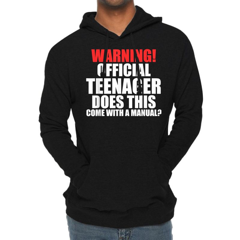 Warning! Offficial Teenager Come 13th Birthday Teenager T Shirt Lightweight Hoodie | Artistshot