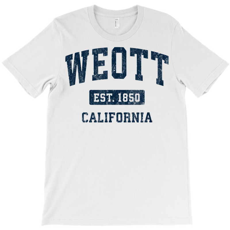 Weott California Ca Vintage Athletic Sports Design T Shirt T-shirt | Artistshot