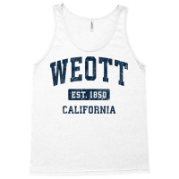 Weott California Ca Vintage Athletic Sports Design T Shirt Tank Top | Artistshot