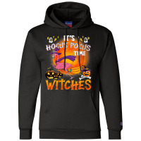 Womens Its Hocus Pocus Time Witches Flamingo Champion Hoodie | Artistshot