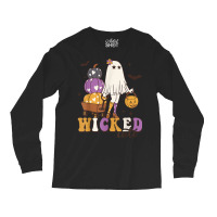 Wicked Cute Spooky Season Halloween Ghost Trick Or Treat T Shirt Long Sleeve Shirts | Artistshot