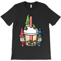 Womens Kawaii Gnomes Boba Milk Tea Bubble Tea Anime T-shirt | Artistshot