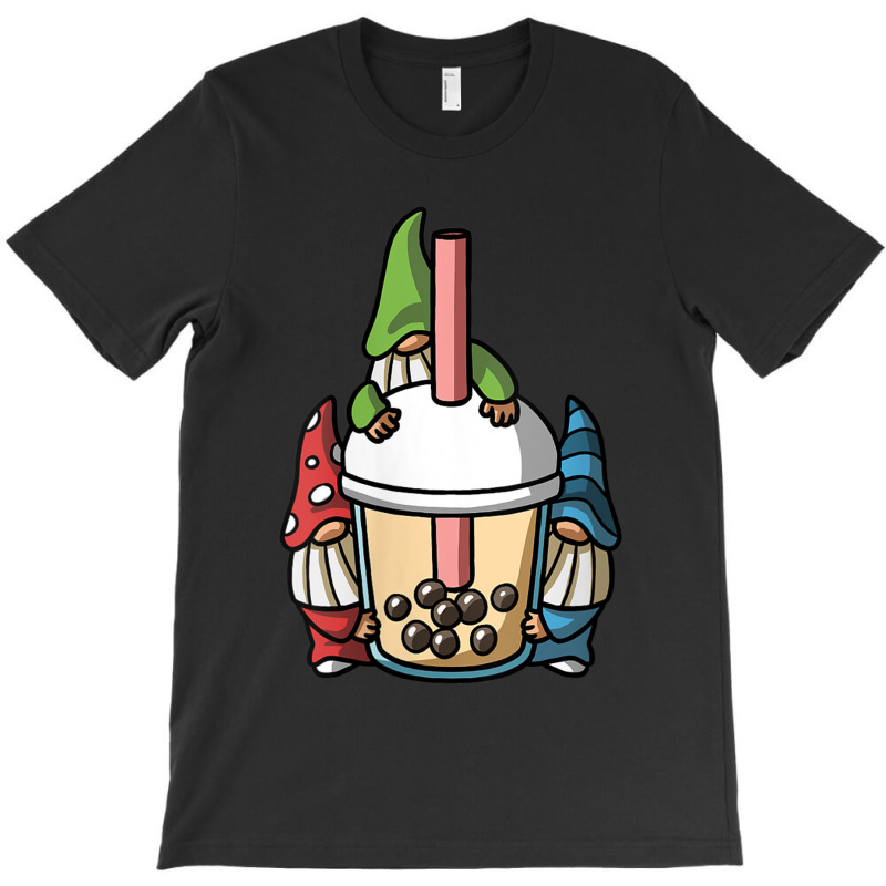 Womens Kawaii Gnomes Boba Milk Tea Bubble Tea Anime T-shirt | Artistshot