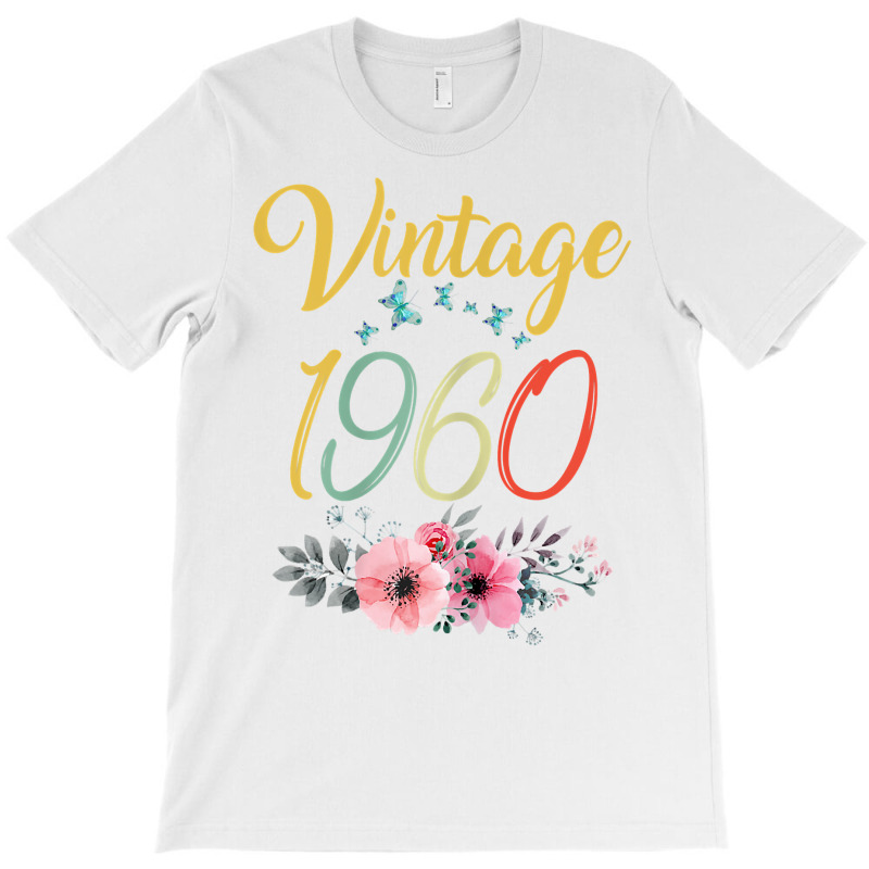 Womens Vintage 1960 Sunflower 63rd Birthday Awesome Since 1960 T Shirt T-shirt | Artistshot