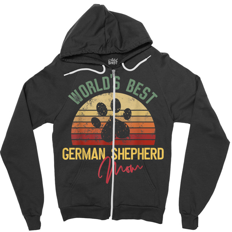 World´s Best German Shepherd Mom T Shirt Zipper Hoodie | Artistshot