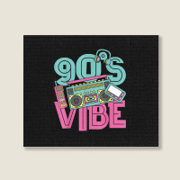 90s Vibe Vintage 1990s Music 90s Costume Party Nineties Characters Car Landscape Canvas Print | Artistshot