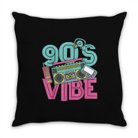 90s Vibe Vintage 1990s Music 90s Costume Party Nineties Characters Car Throw Pillow | Artistshot