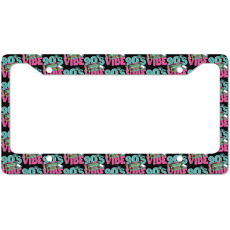 90s Vibe Vintage 1990s Music 90s Costume Party Nineties Characters Car License Plate Frame | Artistshot