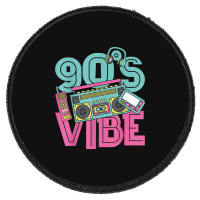 90s Vibe Vintage 1990s Music 90s Costume Party Nineties Characters Car Round Patch | Artistshot