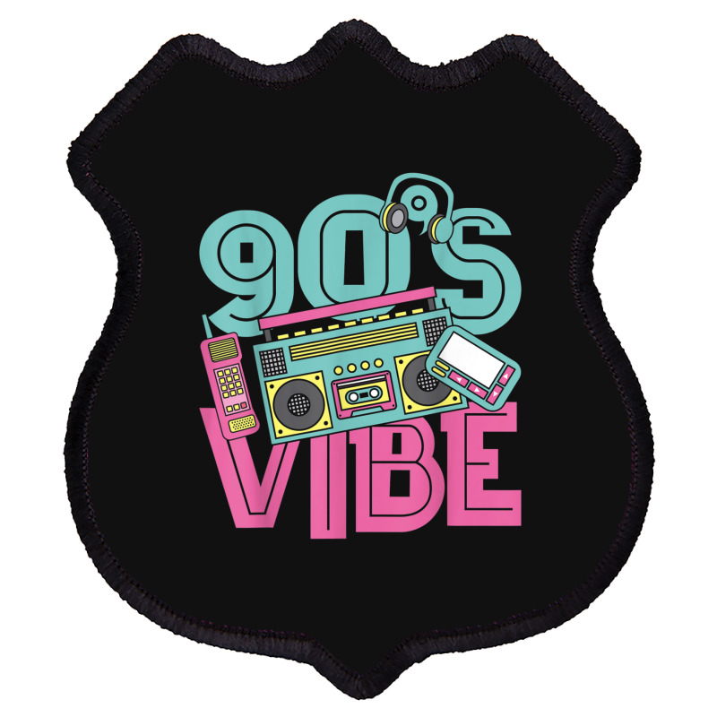 90s Vibe Vintage 1990s Music 90s Costume Party Nineties Characters Car Shield Patch | Artistshot