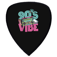 90s Vibe Vintage 1990s Music 90s Costume Party Nineties Characters Car Shield S Patch | Artistshot