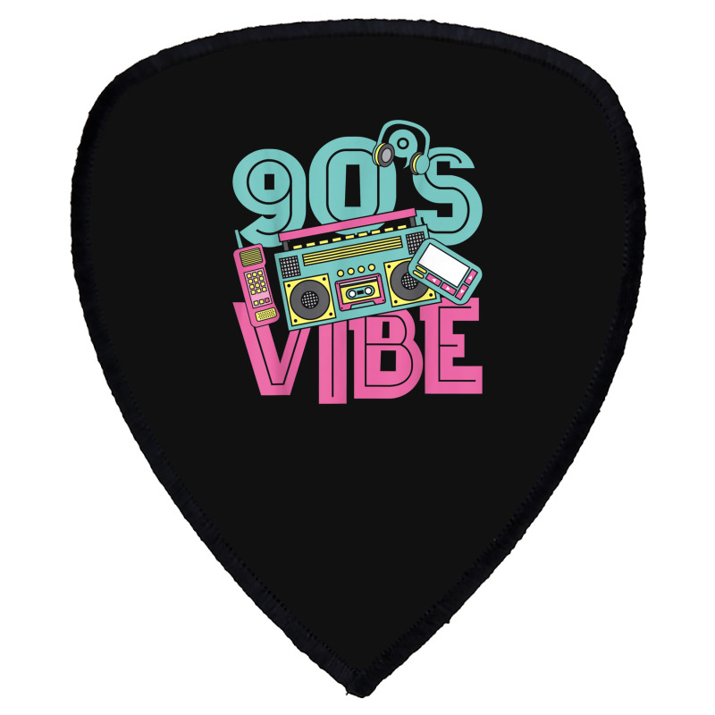 90s Vibe Vintage 1990s Music 90s Costume Party Nineties Characters Car Shield S Patch | Artistshot