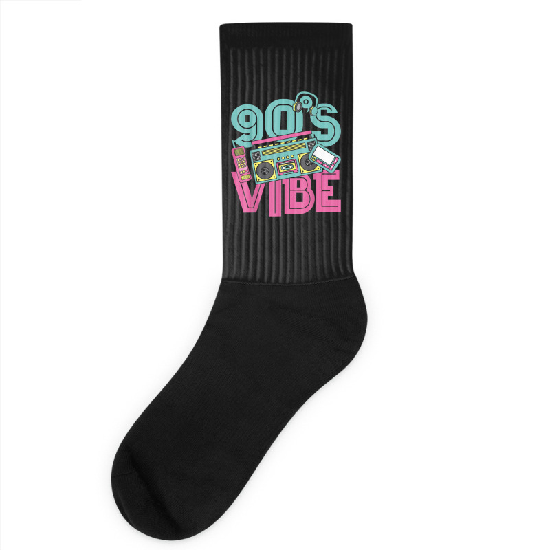 90s Vibe Vintage 1990s Music 90s Costume Party Nineties Characters Car Socks | Artistshot