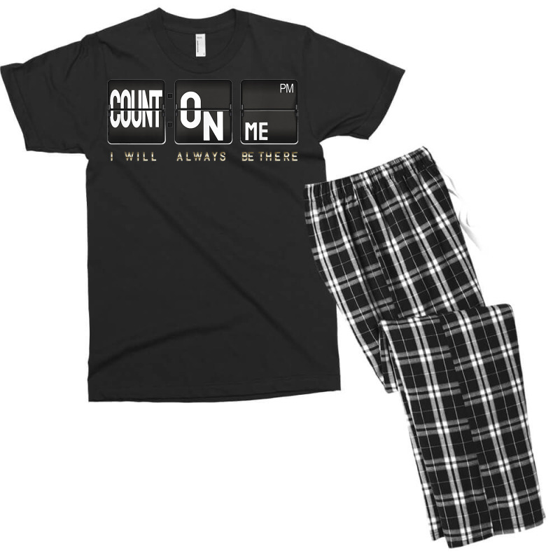 You Can Count On Me Math Teacher Student T Shirt Men's T-shirt Pajama Set | Artistshot