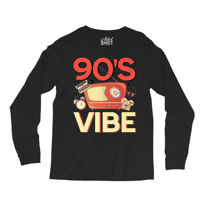 90s Vintage 1990s Music 90s Costume Party Nineties Characters Video Ga Long Sleeve Shirts | Artistshot